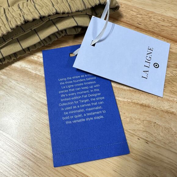 La Ligne x Target High Waist Wide Leg Striped Trousers Size 3X New With Tags - Picture 11 of 12